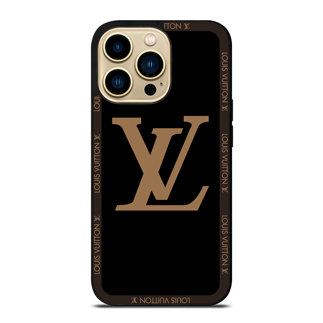 LOUIS VUITTON ROUND BLACK iPhone 14 Pro Max Case Cover